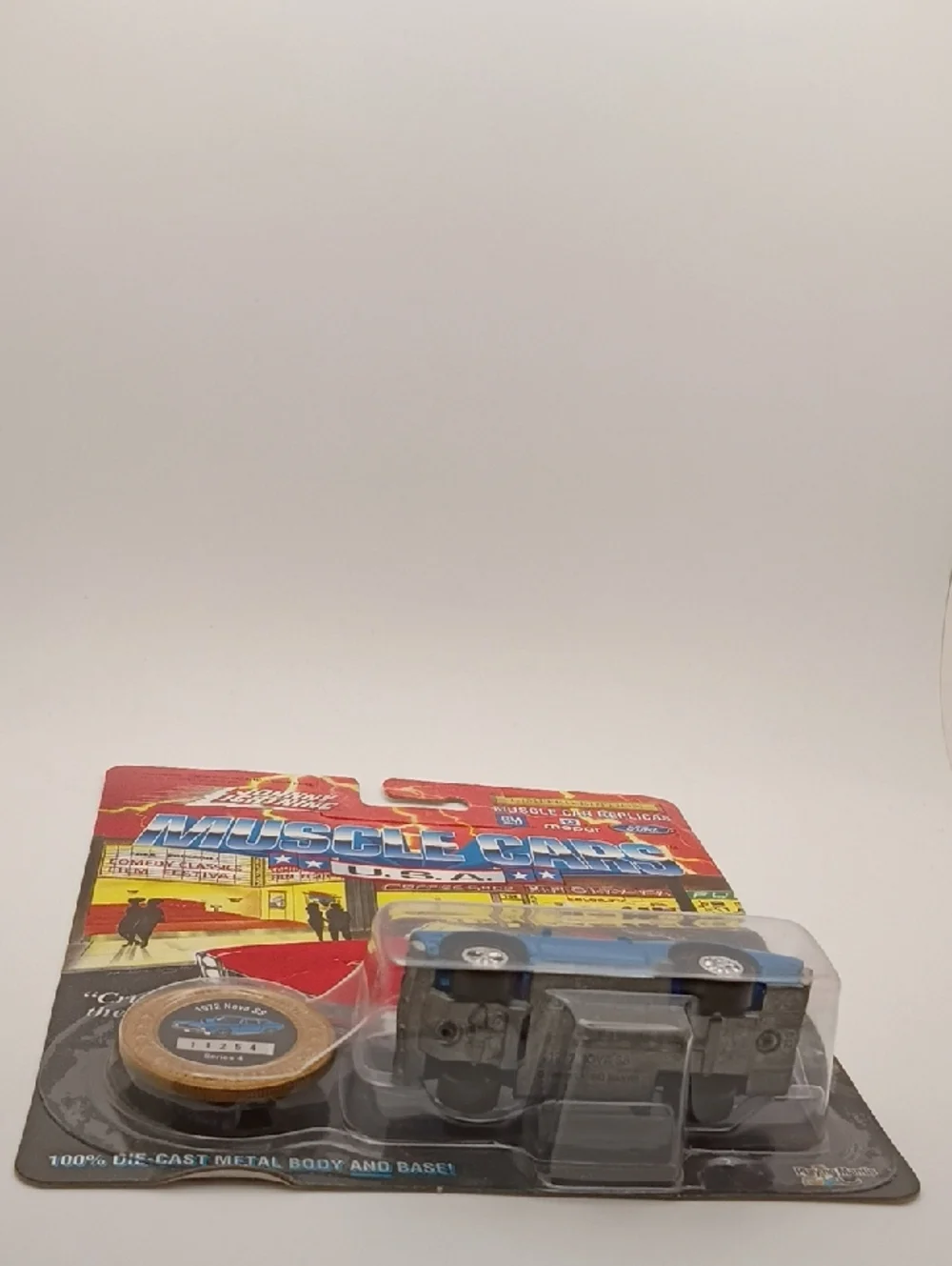 1995 Johnny Lightning MUSCLE CARS USA Series 4 1972 Nova SS #210  Blue!